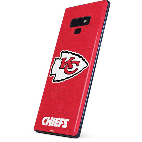 NFL Kansas City Chiefs Distressed Galaxy Note 9 Skin