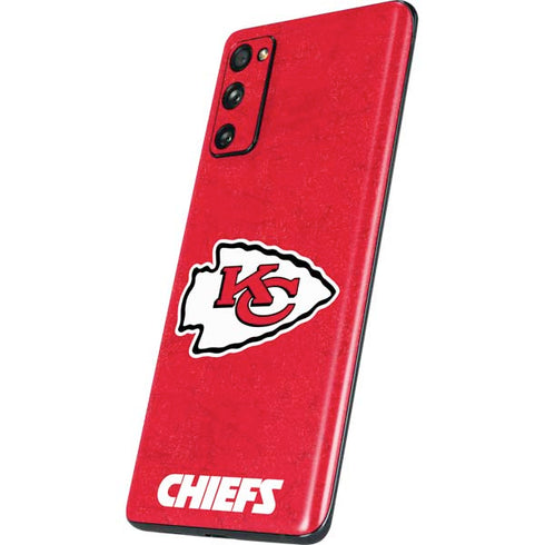 NFL Kansas City Chiefs Distressed Galaxy S20 Fan Edition Skin