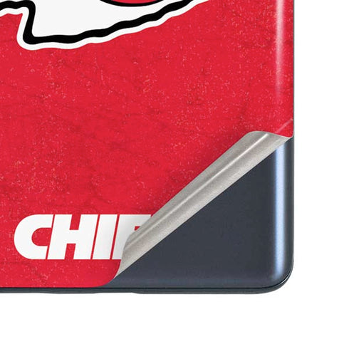NFL Kansas City Chiefs Distressed Galaxy S20 Fan Edition Skin