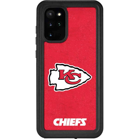 NFL Kansas City Chiefs Distressed Galaxy S20 Plus Waterproof Case