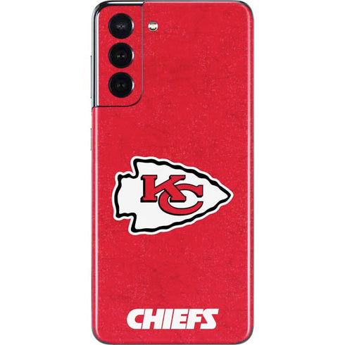 NFL Kansas City Chiefs Distressed Galaxy S21 5G Skin