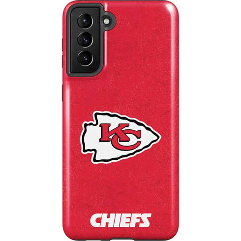NFL Kansas City Chiefs Distressed Galaxy S21 Plus 5G Pro Case