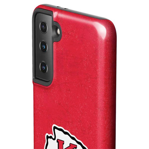 NFL Kansas City Chiefs Distressed Galaxy S21 Plus 5G Pro Case
