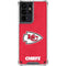 NFL Kansas City Chiefs Distressed Galaxy S21 Ultra 5G Clear Case