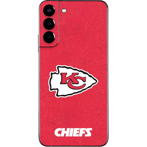 NFL Kansas City Chiefs Distressed Galaxy S22 Plus Skin