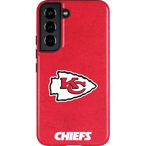 NFL Kansas City Chiefs Distressed Galaxy S22 Pro Case