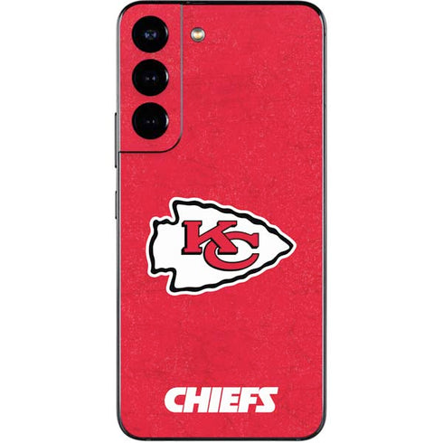 NFL Kansas City Chiefs Distressed Galaxy S22 Skin