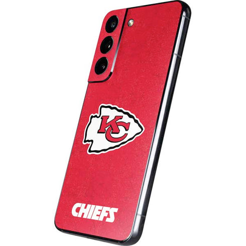 NFL Kansas City Chiefs Distressed Galaxy S22 Skin