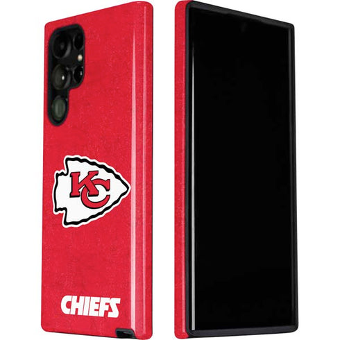 NFL Kansas City Chiefs Distressed Galaxy S22 Ultra Pro Case