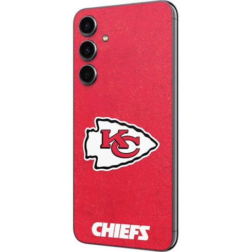NFL Kansas City Chiefs Distressed Galaxy S23 FE Skin
