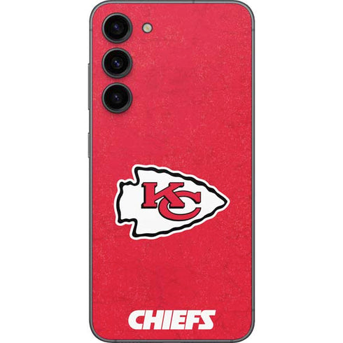NFL Kansas City Chiefs Distressed Galaxy S23 Plus Skin