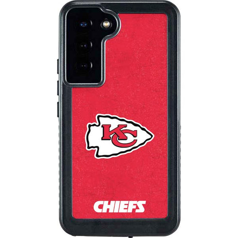 NFL Kansas City Chiefs Distressed Galaxy S23 Plus Waterproof Case