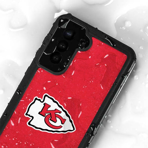 NFL Kansas City Chiefs Distressed Galaxy S23 Plus Waterproof Case