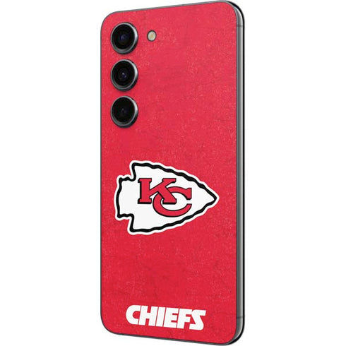NFL Kansas City Chiefs Distressed Galaxy S23 Skin