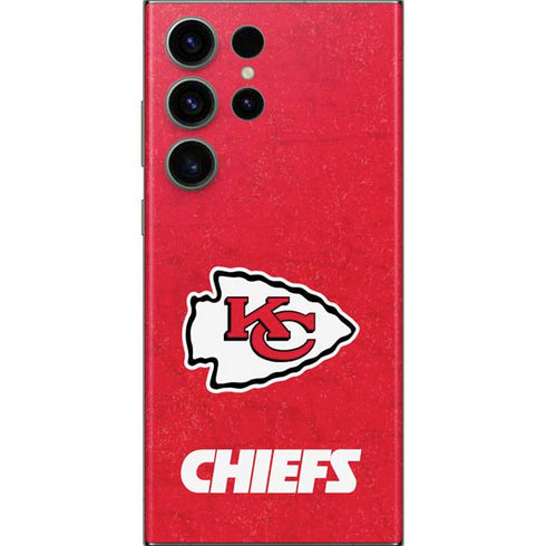 NFL Kansas City Chiefs Distressed Galaxy S23 Ultra Skin