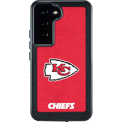 NFL Kansas City Chiefs Distressed Galaxy S23 Waterproof Case