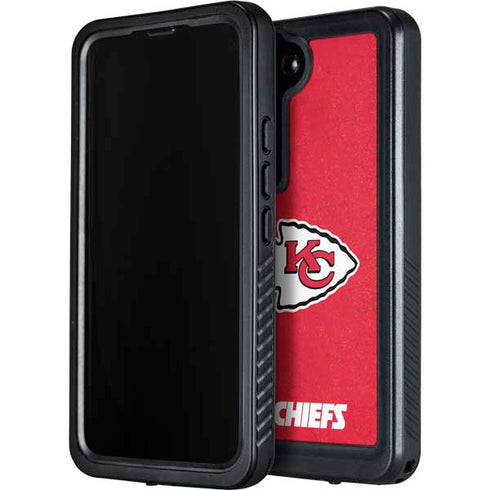 NFL Kansas City Chiefs Distressed Galaxy S23 Waterproof Case