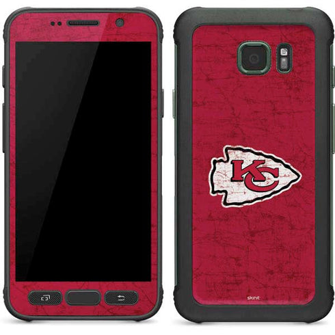 NFL Kansas City Chiefs Distressed Galaxy S7 Active Skin