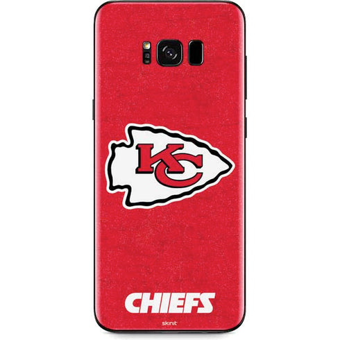 NFL Kansas City Chiefs Distressed Galaxy S8 Plus Skin