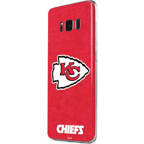 NFL Kansas City Chiefs Distressed Galaxy S8 Skin