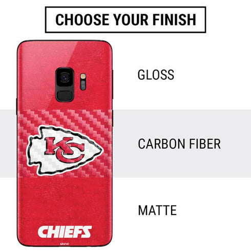 NFL Kansas City Chiefs Distressed Galaxy S9 Skin