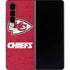 NFL Kansas City Chiefs Distressed Galaxy Z Fold4 5G Skin