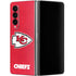 NFL Kansas City Chiefs Distressed Galaxy Z Fold4 5G Skin