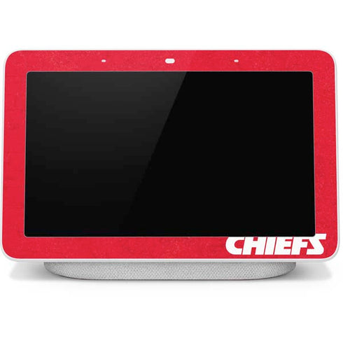 NFL Kansas City Chiefs Distressed Google Home Hub Skin