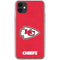 NFL Kansas City Chiefs Distressed iPhone 11 Clear Case