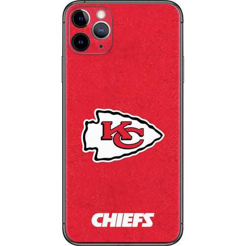 NFL Kansas City Chiefs Distressed iPhone 11 Pro Max Skin