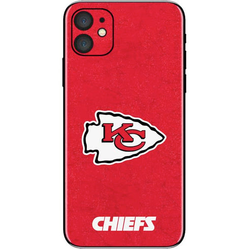 NFL Kansas City Chiefs Distressed iPhone 11 Skin