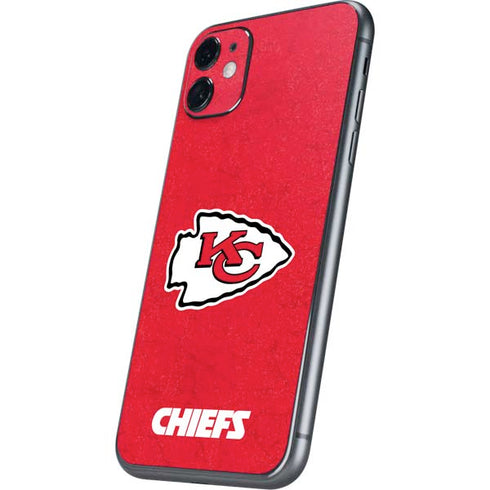 NFL Kansas City Chiefs Distressed iPhone 11 Skin