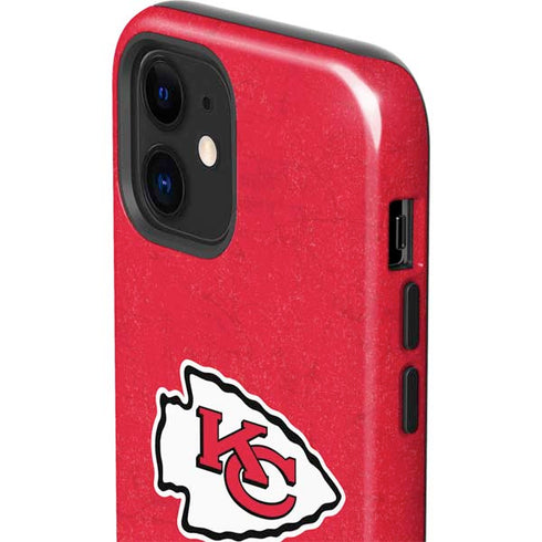 NFL Kansas City Chiefs Distressed iPhone 12 Impact Case