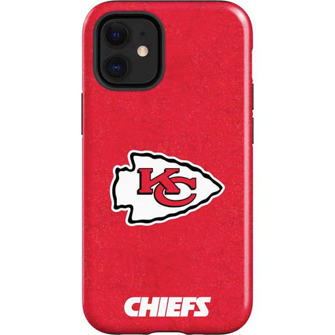 NFL Kansas City Chiefs Distressed iPhone 12 Mini Impact Case