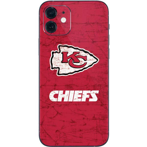 NFL Kansas City Chiefs Distressed iPhone 12 Mini Skin