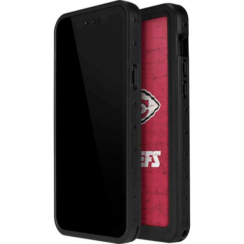 NFL Kansas City Chiefs Distressed iPhone 12 Pro Waterproof Case