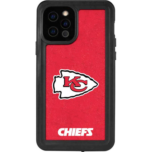 NFL Kansas City Chiefs Distressed iPhone 12 Pro Waterproof Case