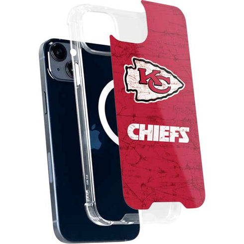 NFL Kansas City Chiefs Distressed iPhone 13 MagSafe Case