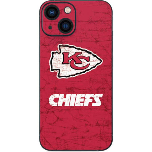 NFL Kansas City Chiefs Distressed iPhone 13 Mini Skin