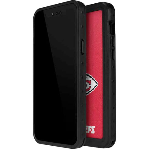 NFL Kansas City Chiefs Distressed iPhone 13 Mini Waterproof Case