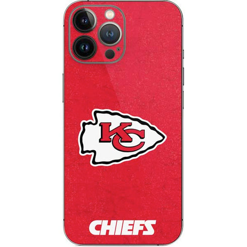 NFL Kansas City Chiefs Distressed iPhone 13 Pro Max Skin
