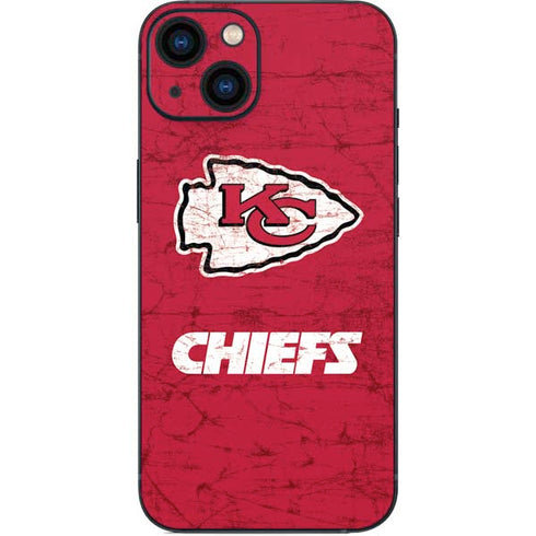 NFL Kansas City Chiefs Distressed iPhone 13 Skin