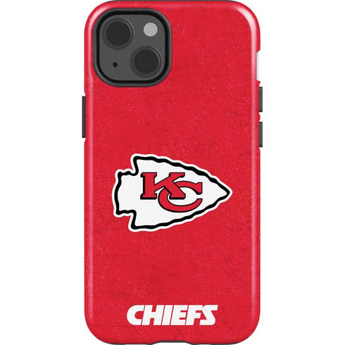 NFL Kansas City Chiefs Distressed iPhone 15 Impact Case