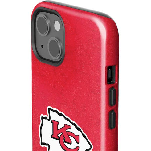 NFL Kansas City Chiefs Distressed iPhone 15 Impact Case