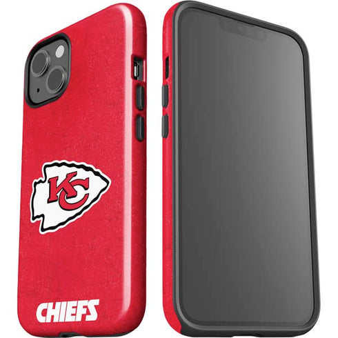 NFL Kansas City Chiefs Distressed iPhone 15 Impact Case