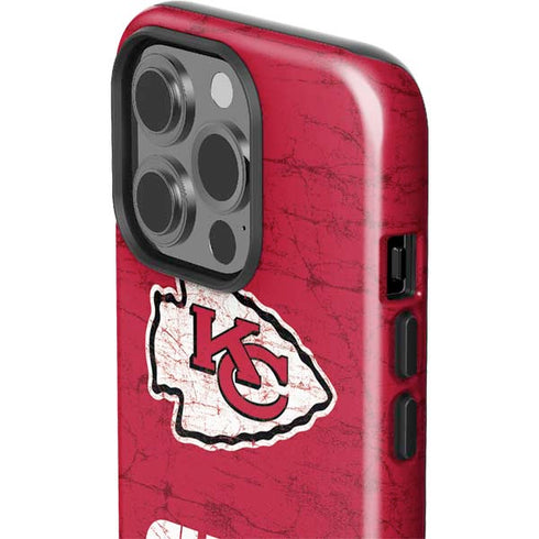 NFL Kansas City Chiefs Distressed iPhone 15 Pro Impact Case