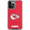 NFL Kansas City Chiefs Distressed iPhone 14 Pro Max Clear Case