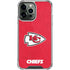 NFL Kansas City Chiefs Distressed iPhone 14 Pro Max Clear Case