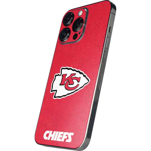 NFL Kansas City Chiefs Distressed iPhone 14 Pro Max Skin