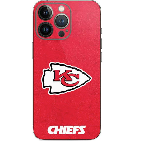 NFL Kansas City Chiefs Distressed iPhone 14 Pro Skin